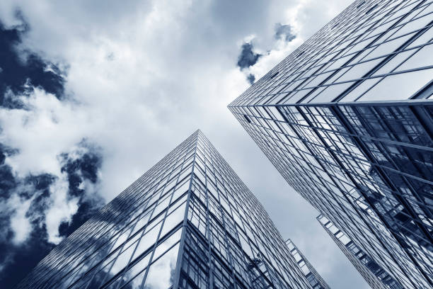 istock Exterior of office building. Modern building abstract background pattern 1460674232