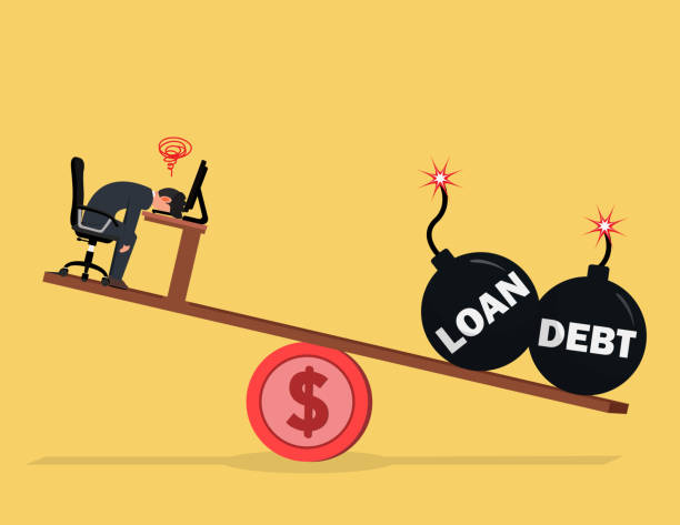 istock Pressured work. Debt and loans put pressure on business people or investors. 1460675272