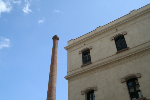 Renovated factory in Poblenou.A neighborhood of Barcelona (Sant MartA- district). Catalonia. Spain