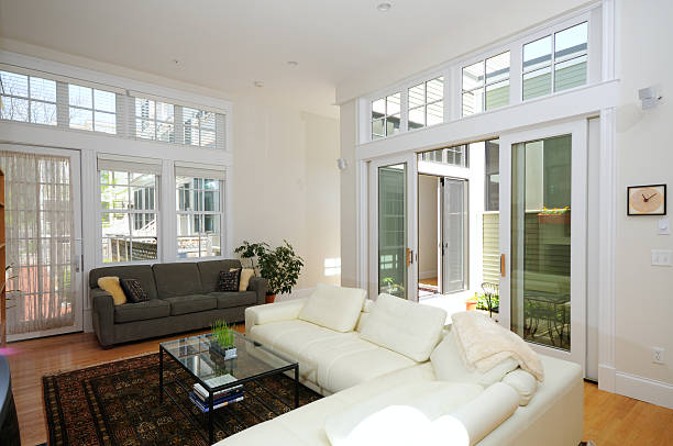 istock Living Room and Atrium of Open Plan Apartment 146067989