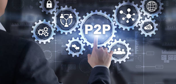 istock Peer to peer P2P. Magnifying. Financial data business currency concept 1460683593