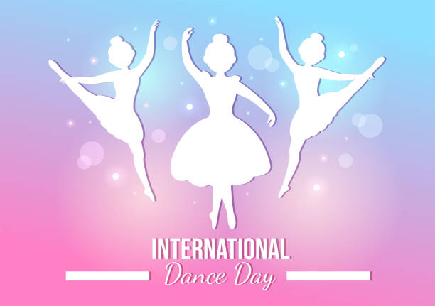 istock International Dance Day Illustration with Professional Dancing Performing Couple or Single in Flat Cartoon Hand Drawn for Landing Page Templates 1460685044