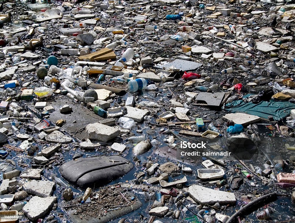 garbage puddle Backgrounds Stock Photo