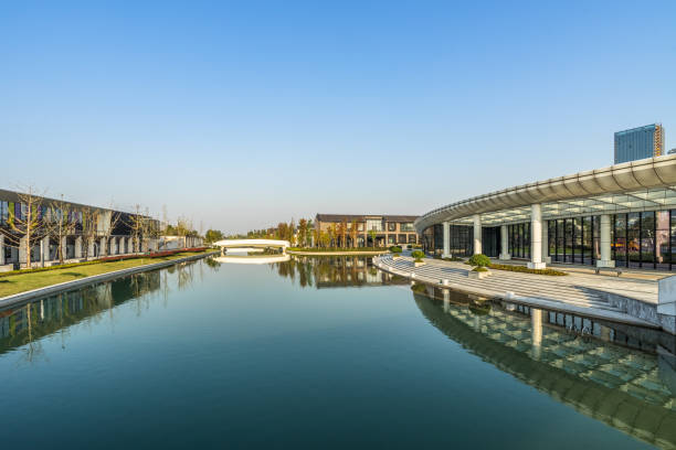 istock modern city waterfront downtown skyline,China 1460692887