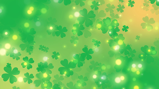 Four Leaf Clover Background St. Patrick's Day