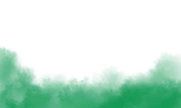 istock Green color background, green smoke 1460694608