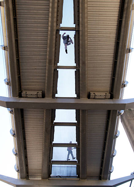 istock View of a footbridge from below. 146069679