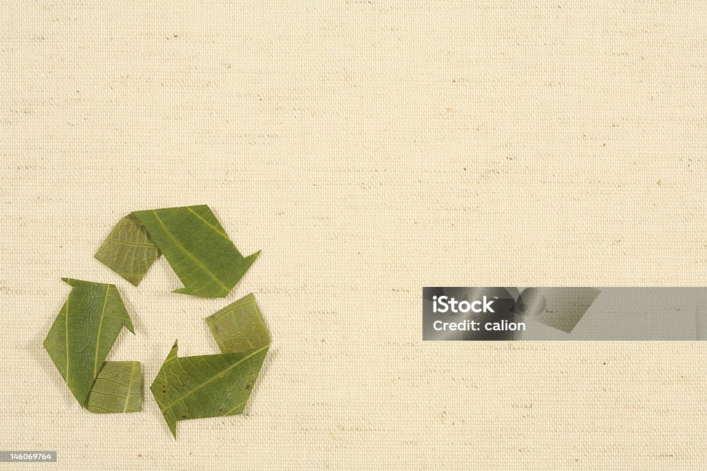Símbolo de Reciclagem feitas fom folhas - Foto de stock de Círculo royalty-free
