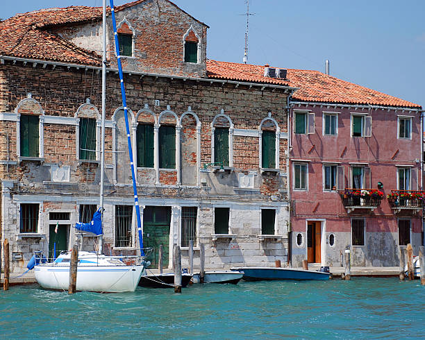 Sailboat Dock Venice stock photo