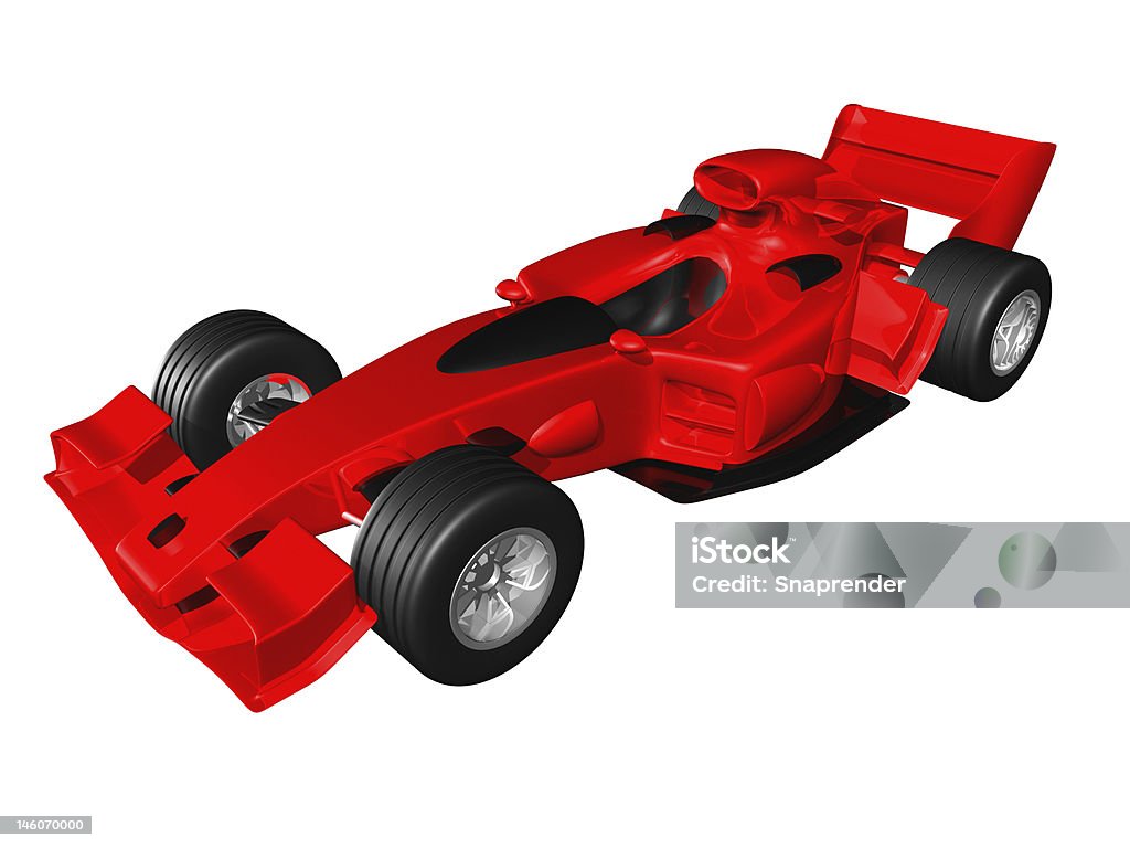 Màu Đỏ 3d Xe Đua Bên Cạnh Xem Trên Nền Trắng Hình ảnh Sẵn có - Tải ...