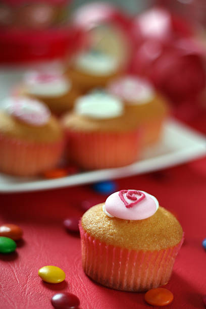 Cupcakes at a party #2 stock photo