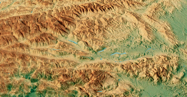 istock Austria Carinthia Topographic Map 3D View Color 1460705589