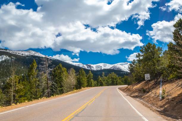 istock A long way down the road going to Colorado Springs, Colorado 1460706837