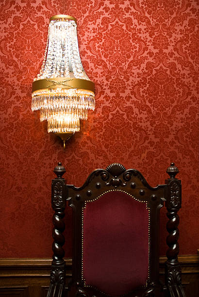 istock Chandelier and Chair 146071009