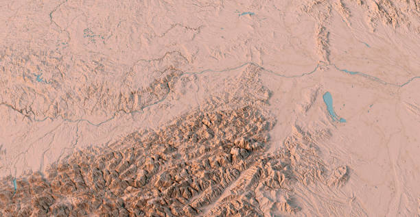 istock Austria Lower Austria Vienna Topographic Map 3D View Neutral 1460712218