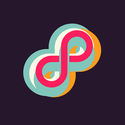Infinity Sign With Additional Design The Illustration Shows The Infinity Sign Modern Graphics An Element For ...