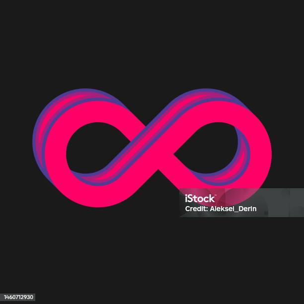 Show Infinity Sign The Illustration Shows The Infinity Sign Modern Graphics Stock ...