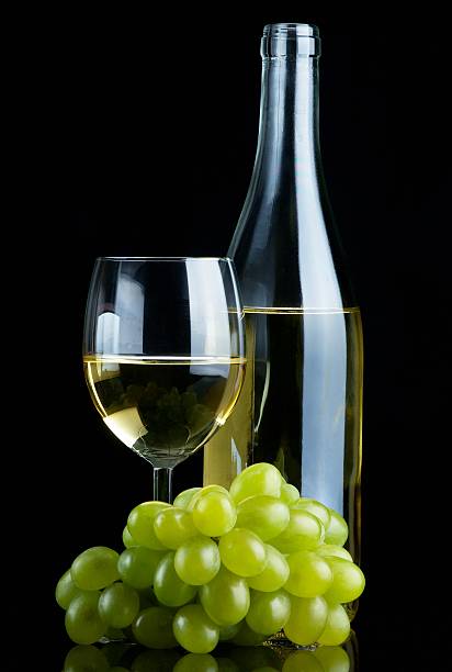 White wine stock photo