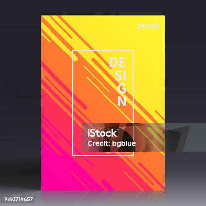 istock Brochure template layout, Orange cover design, business annual report, flyer, magazine 1460714657