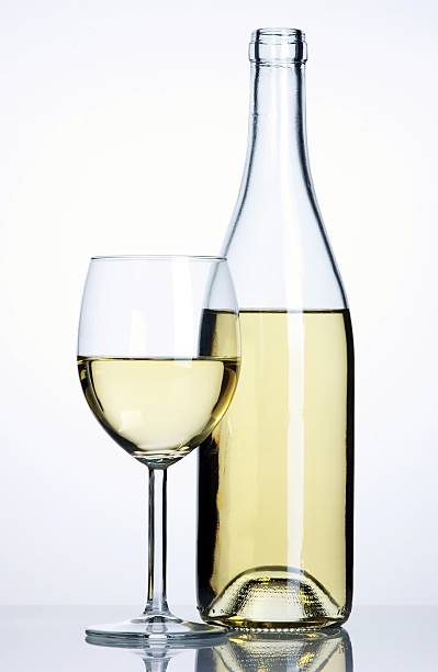 White wine stock photo