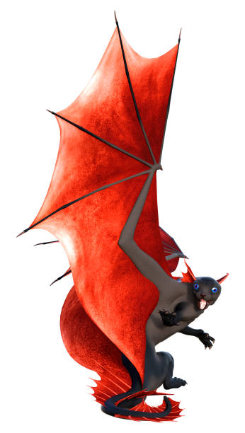 istock 3D Rendering Fairy Tale Dragon on White 1460715119