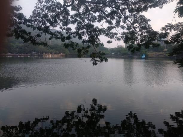 istock Beautiful view of upvan lake thane 1460715382