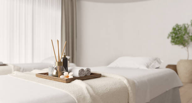 istock Spa and massage close up.Concept for spa advertising.3d rendering 1460715503