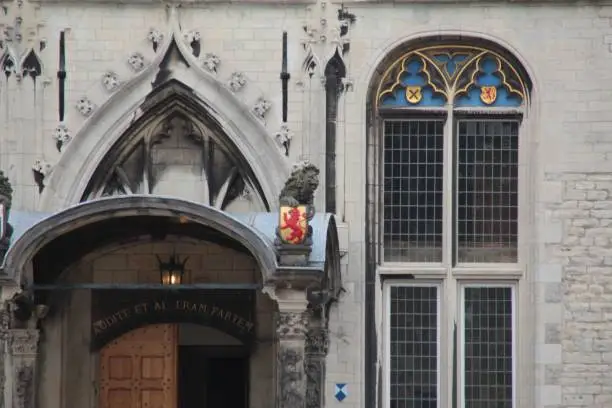Photo of Entrance to Gouda Town Hall, Netherlands