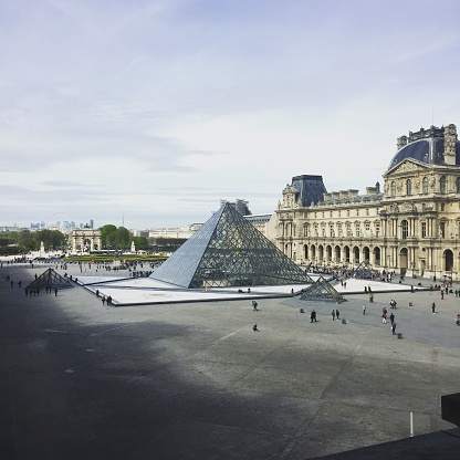 paris, France – April 03, 2017: The exterior of the Louvre museum in Paris, France