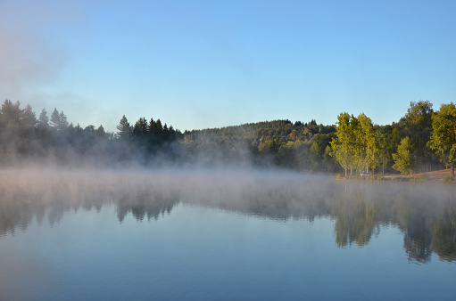 Rising fog at the Lake \