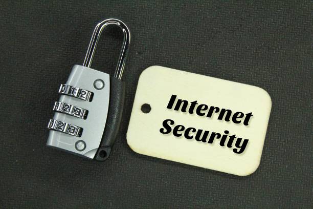 istock locks and wooden tags with the words internet security 1460719940