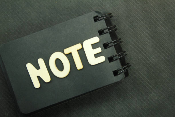 istock black notebook with the word note. the concept of taking notes 1460720537