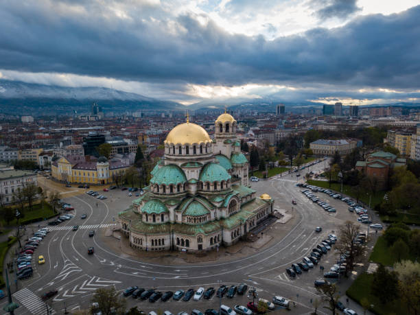 istock View of St. Alexander Nevsky Cathedral from a drone. Sofia, Bulgaria. 1460721774