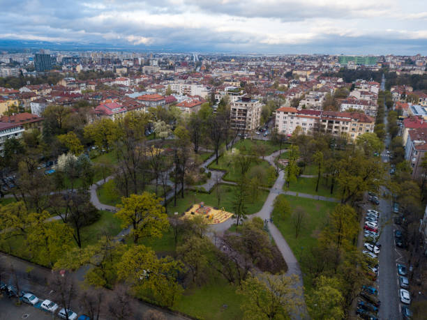 istock Cityscape of Sofia on a cloudy day. Bulgaria. 1460721779