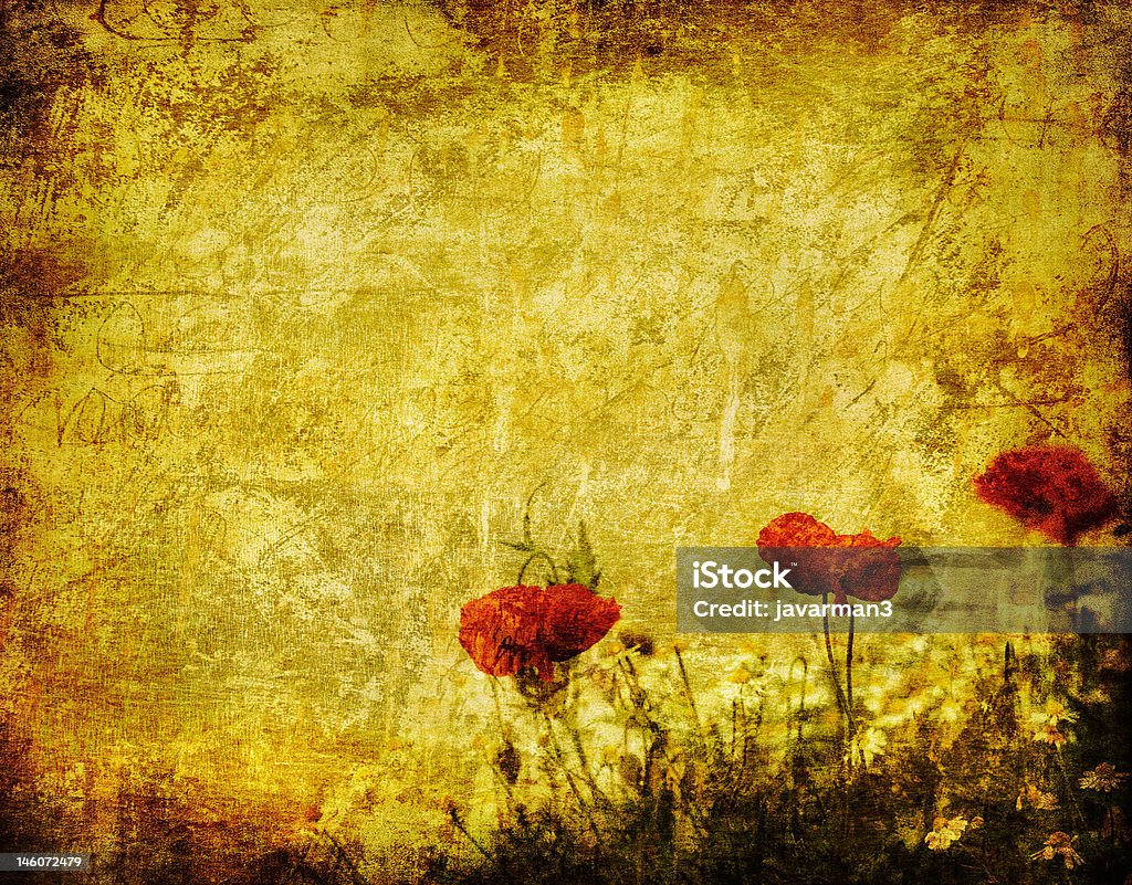 Fondo floral grunge con espacio para texto o imagen - Foto de stock de Abstracto libre de derechos