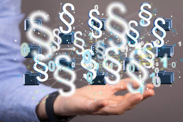 istock Person presenting 3D rendered paragraph signs 1460726125