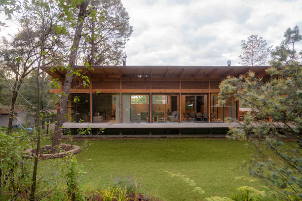 istock Exterior view of a modern house in Mexico 1460726307