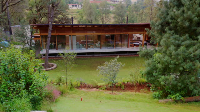 Exterior view of a modern house in Mexico