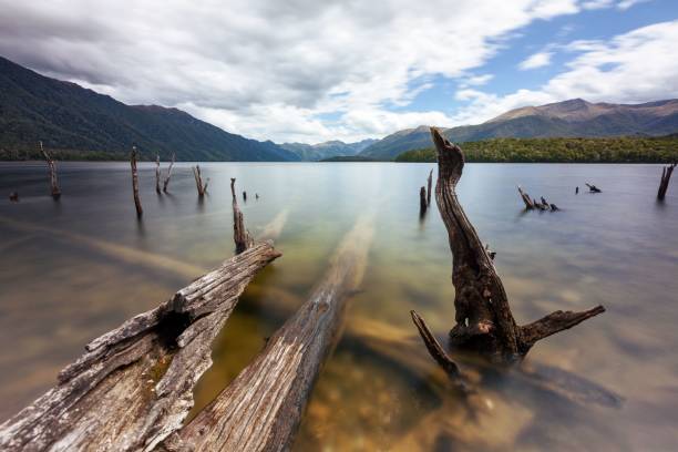 istock Lake with mountains in the background 1460727788