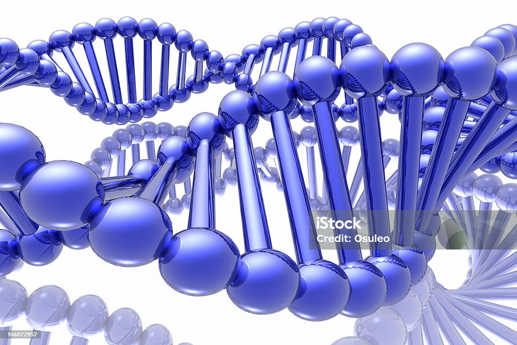 Renderização de ADN - Royalty-free ADN Foto de stock