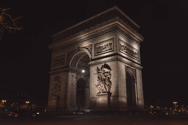 istock Arc de Triomphe at night. Paris, France 1460730374