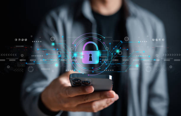 istock Cybersecurity and privacy concepts to protect data. businessman with internet network security technology. Businessman locking personal data on computer with virtual screen interfaces. cyber security. 1460740211