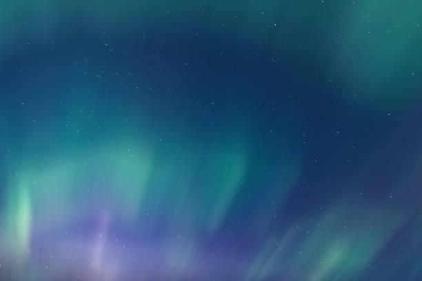 istock Vibrant colorful Aurora borealis background - great for wallpaper 1460741849