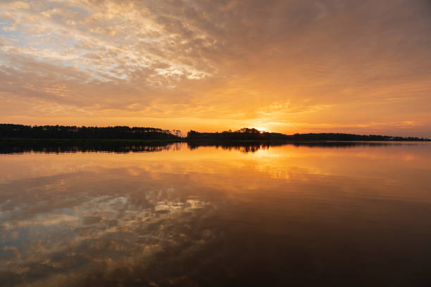 istock Beautiful sunset above the sea. 1460744232