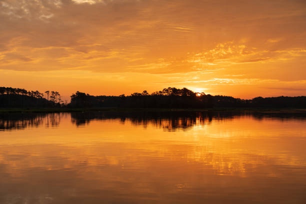 istock Beautiful sunset above the sea. 1460744241