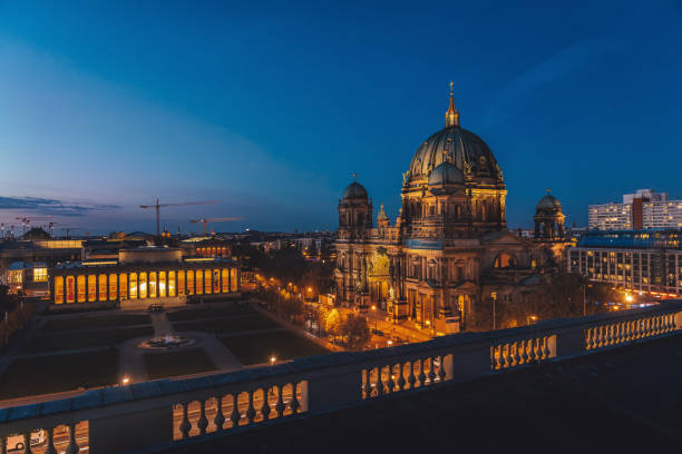 istock Scenic view of Berlin Cathedral in Berlin, Germany during nighttime 1460745455