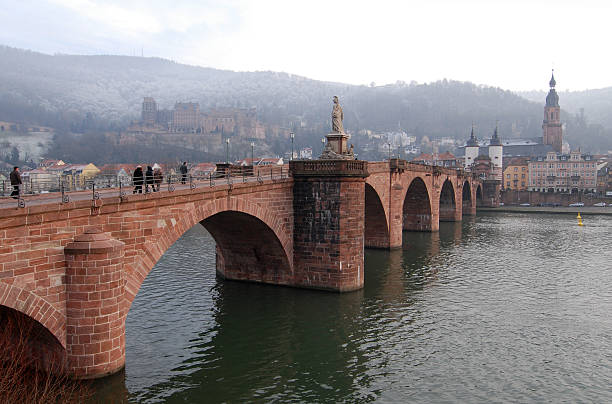 istock Heidelbergs old bridge in winter 146074613