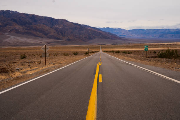 istock Long endless Road in Death Valley 1460749750
