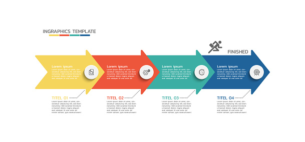 Timeline steps infographics business template for background