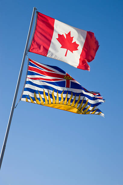 istock Canada and British Columbia flags 146075683
